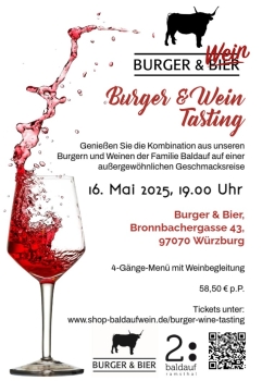 16.05.2025 - Burger & Wine Tasting in Würzburg